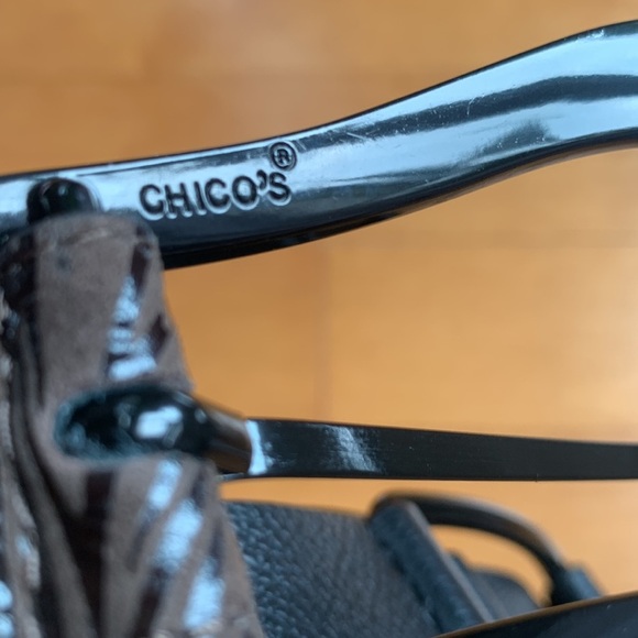 Chico's Grand Rios Leather and Metal Links Belt Women’s Size Small - Picture 12 of 12